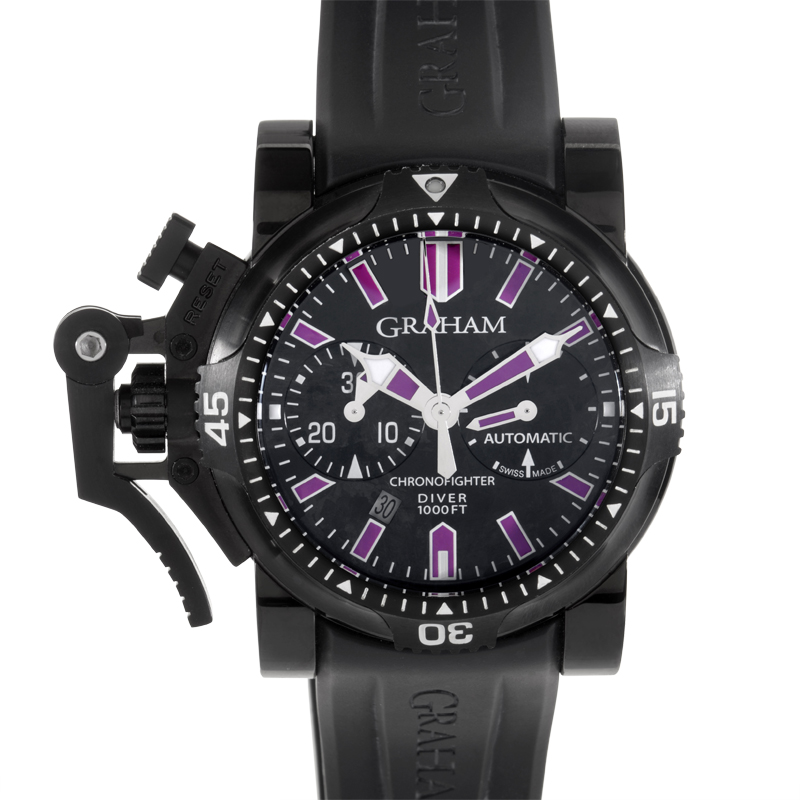 Graham Chronofighter Oversize DIVER DEEP PURPLE