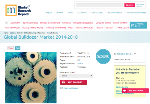Global Bulldozer Market 2014-2018'
