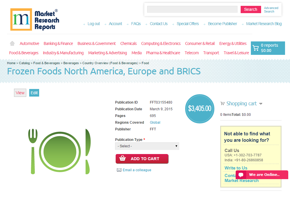 Frozen Foods North America, Europe and BRICS