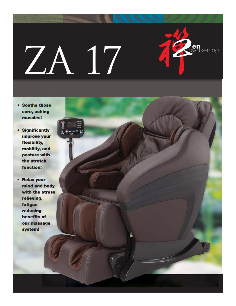 Zen Awakening Massage Chair ZA 17 ReleaseWire MediaWire