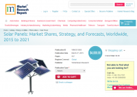 Solar Panels: Market Shares, Strategy, and Forecasts