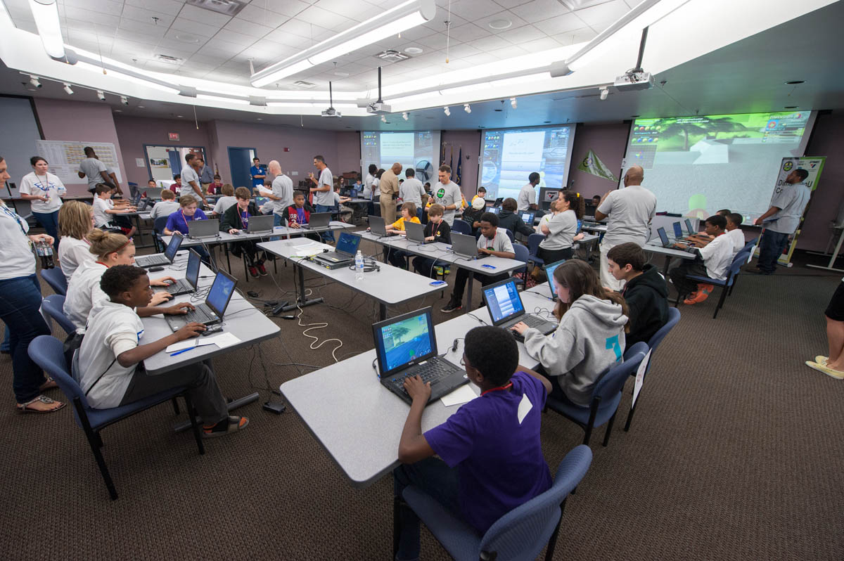 The competition in action