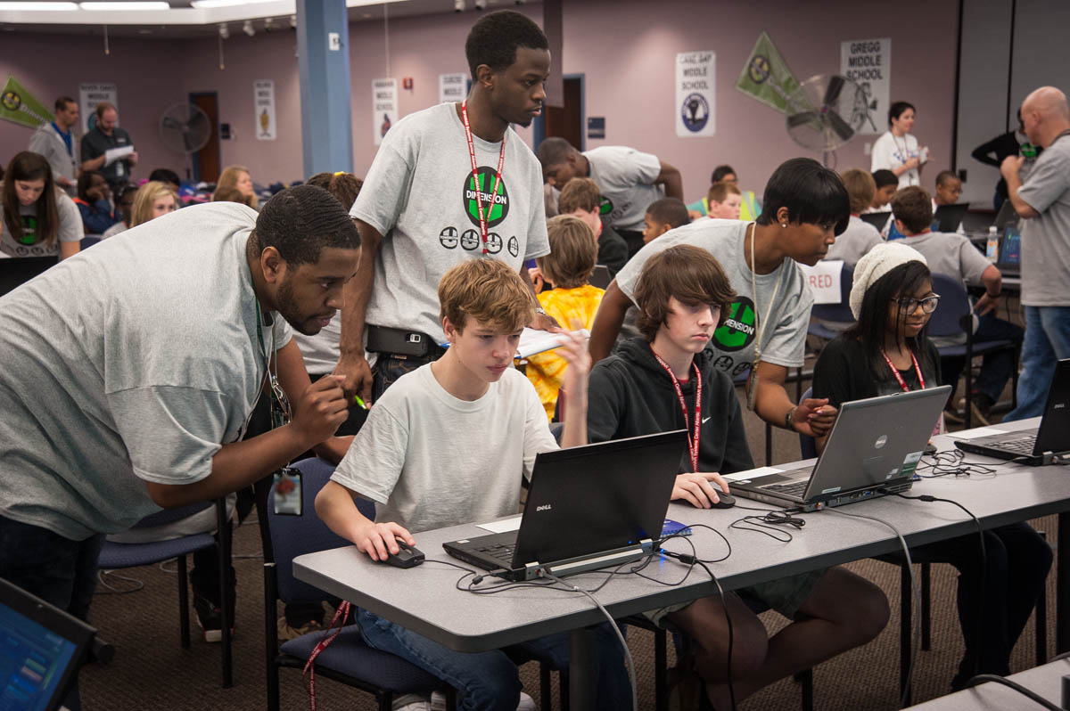 The Cane Bay team competes
