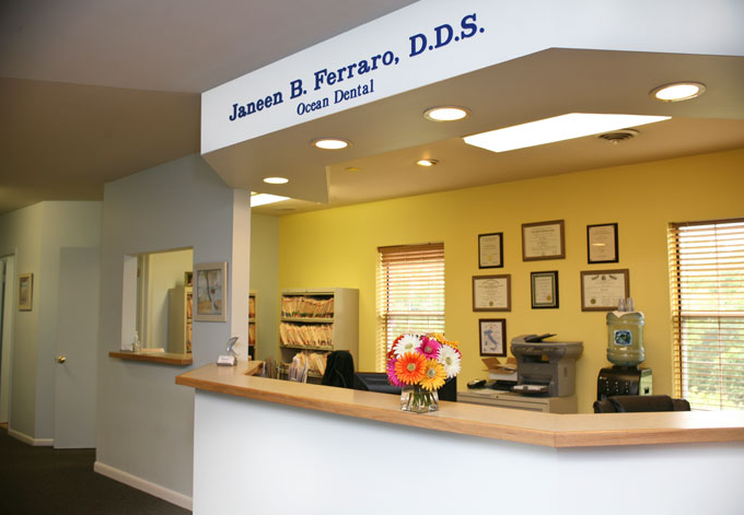 Ocean Dental Welcoming Reception Area