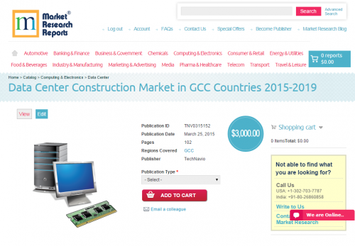 Data Center Construction Market in GCC Countries 2015-2019'