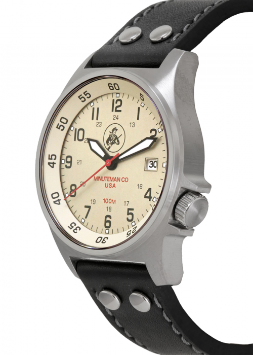 Minuteman Cowpens Wrist Watch assembled in the USA.'