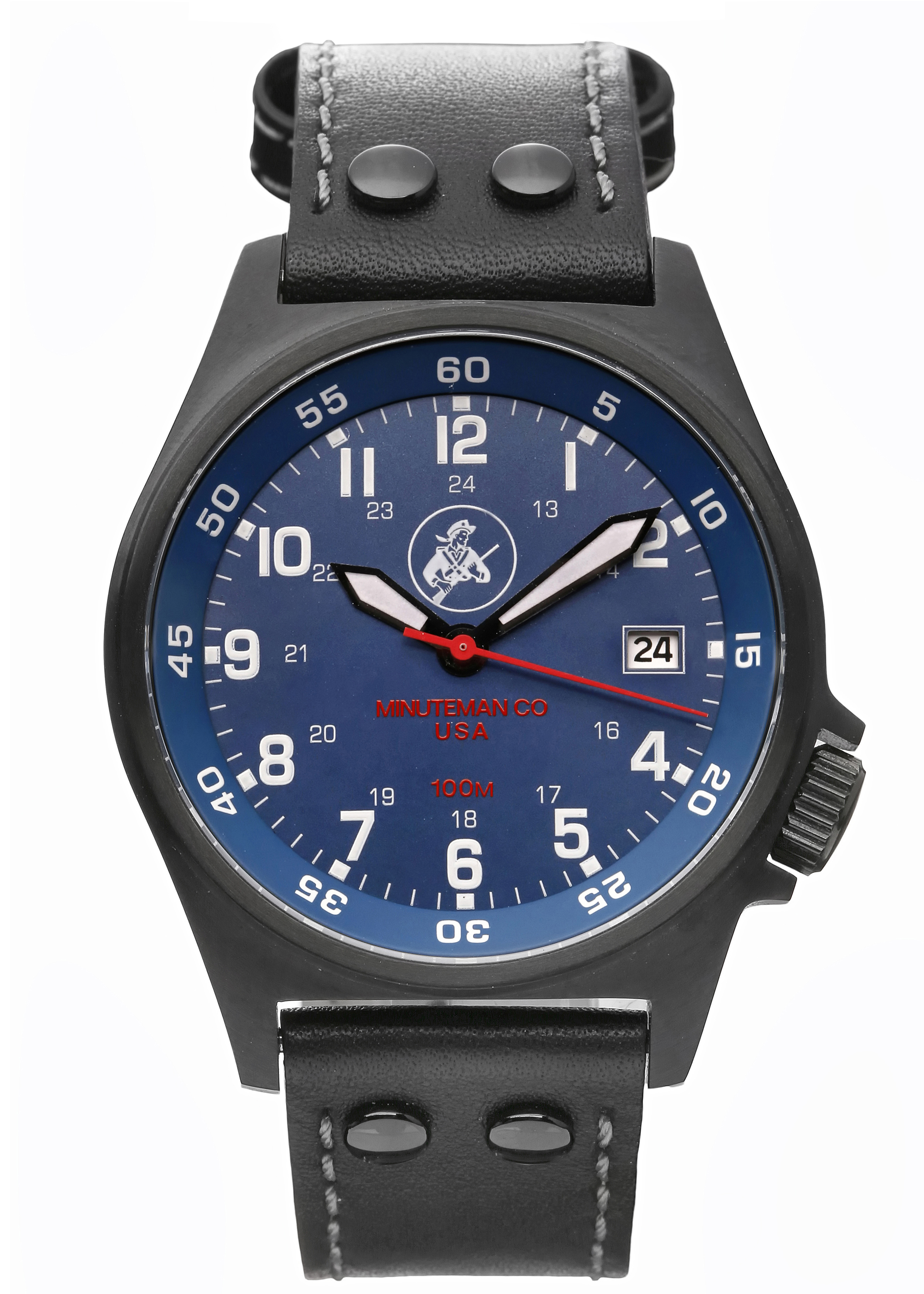 Minuteman Yorktown PVD Wrist Watch assembled in the USA.