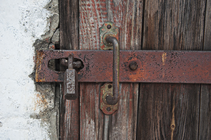 Rusty door'