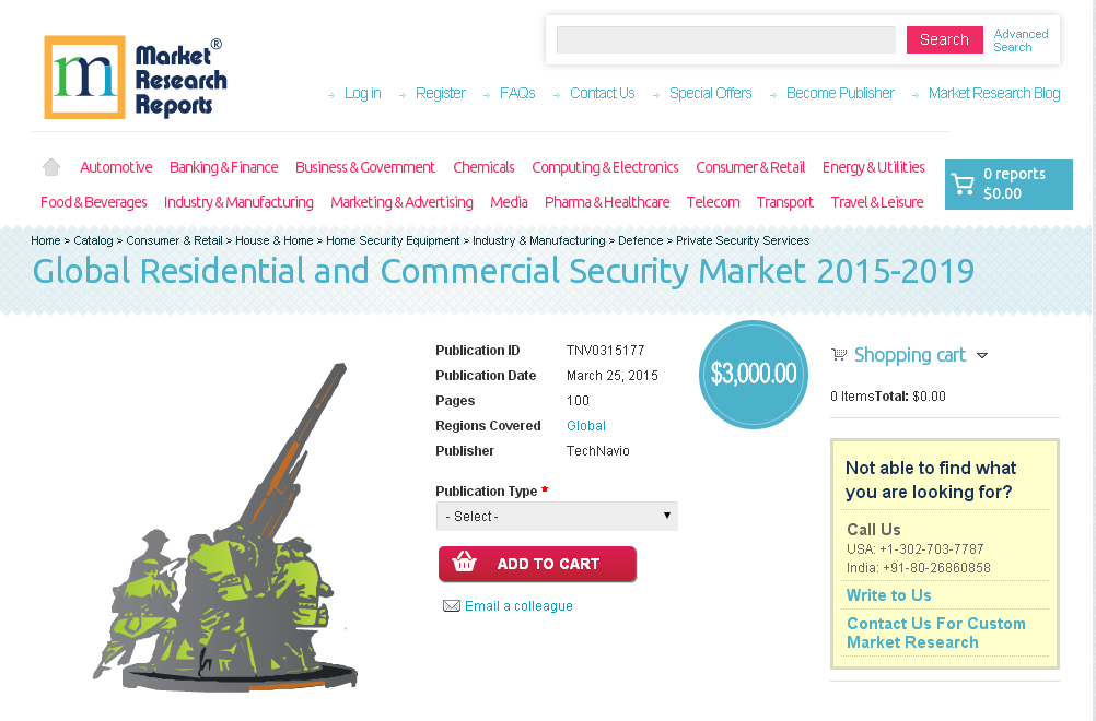 Global Residential and Commercial Security Market 2015-2019