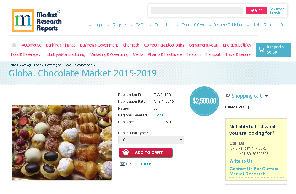 Global Chocolate Market 2015-2019