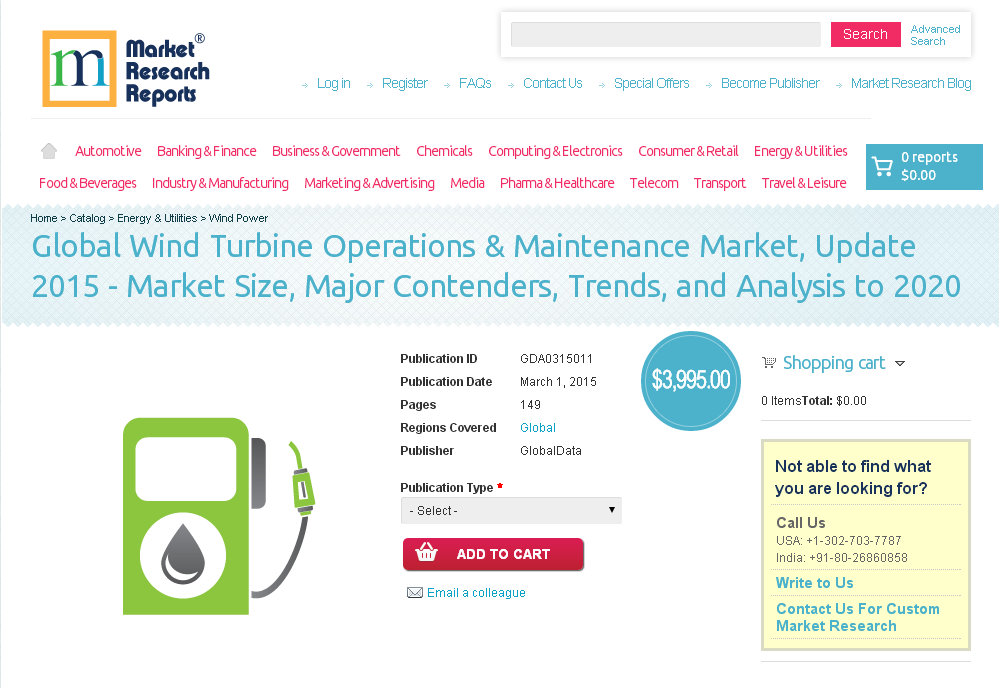 Global Wind Turbine Operations &amp; Maintenance Market