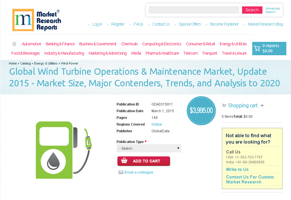 Global Wind Turbine Operations &amp;amp; Maintenance Market'