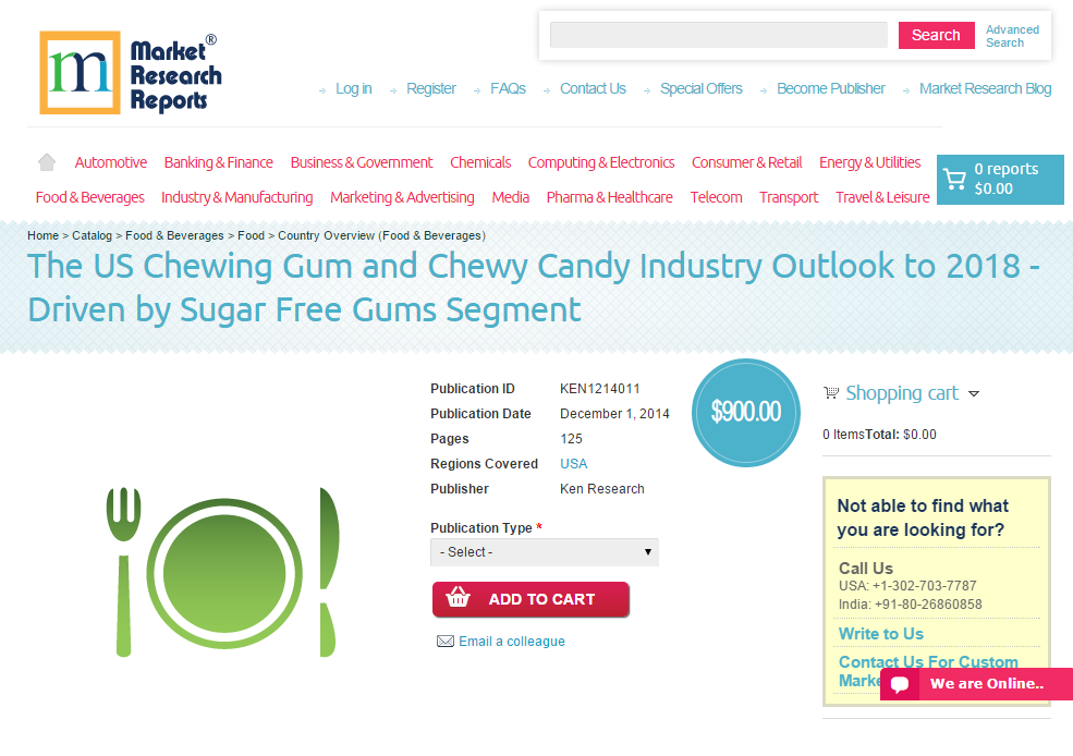 The US Chewing Gum and Chewy Candy Industry Outlook to 2018'