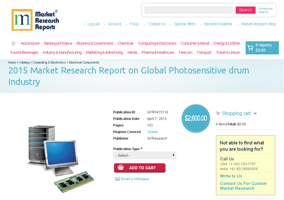 Global Photosensitive drum Industry Market 2015