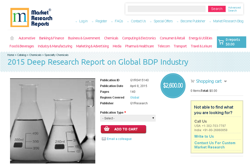 Global BDP Industry Market 2015'