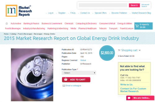 Global Energy Drink Industry Market 2015'