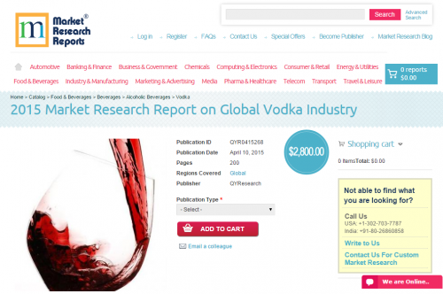 Global Vodka Industry Market 2015'