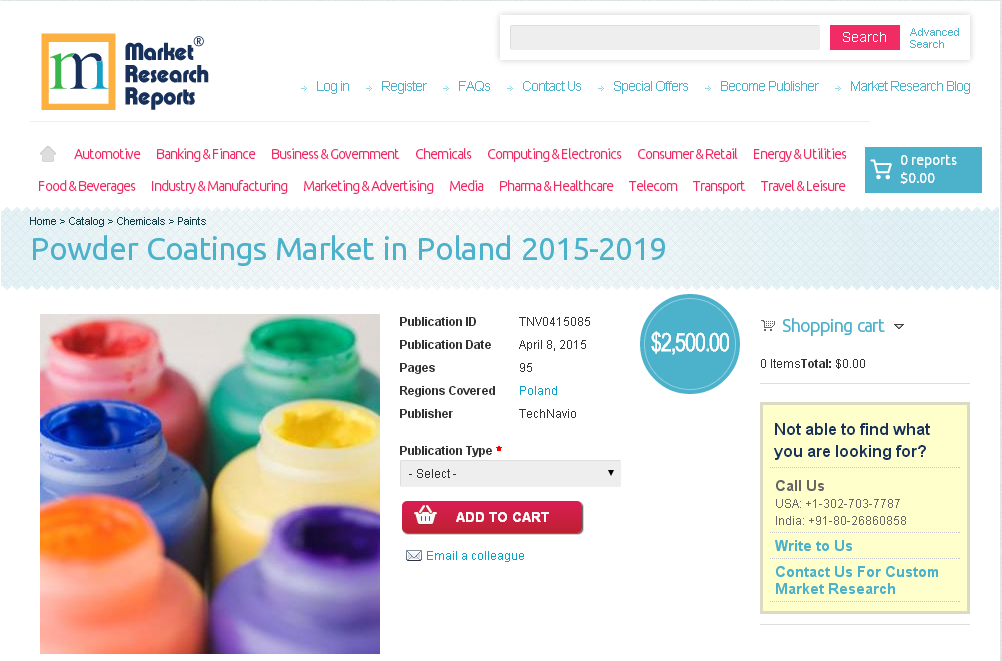 Powder Coatings Market in Poland 2015-2019