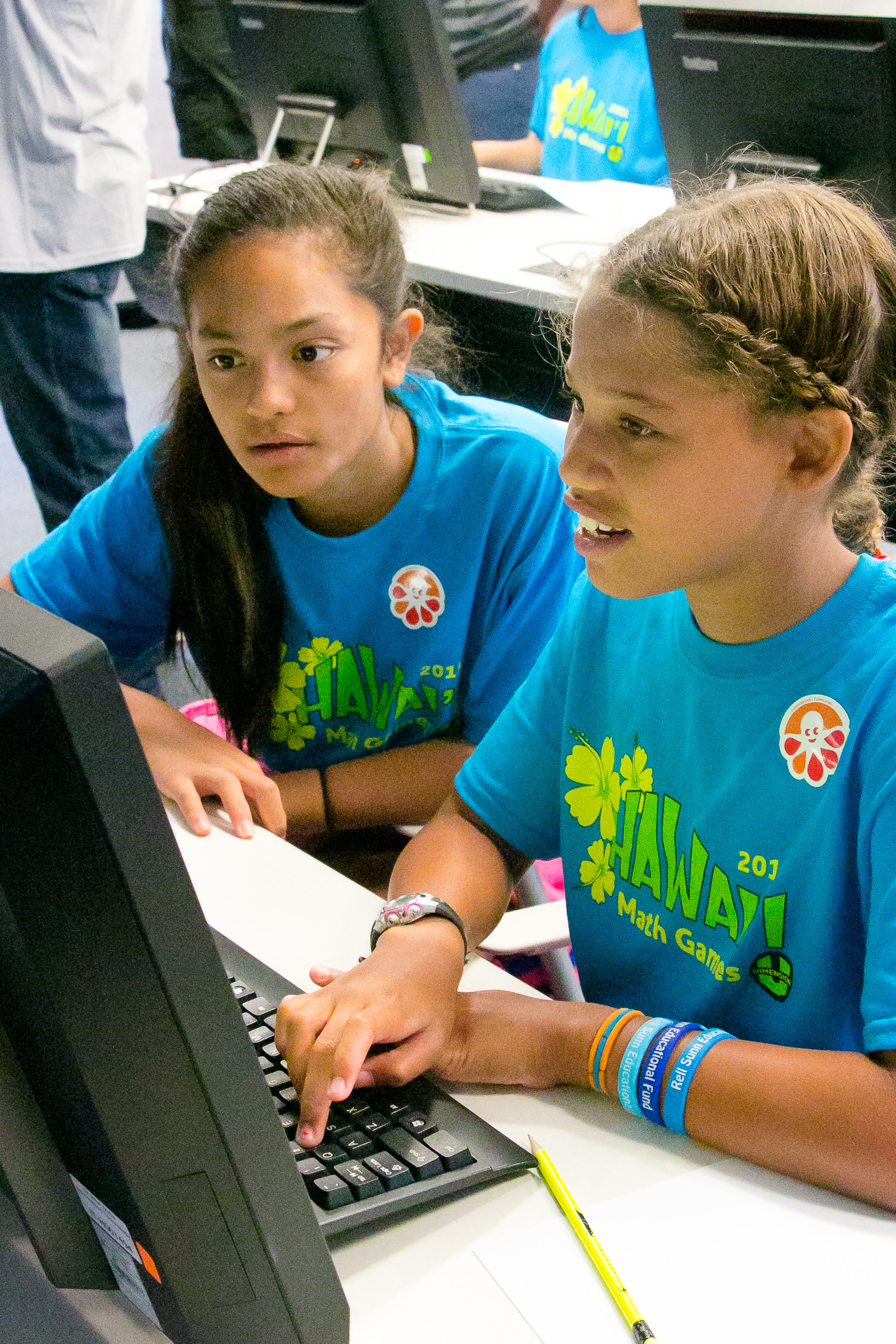 Students participating in the Hawai'i Math Games