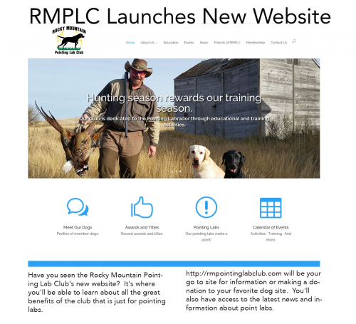 New Website Screen Shot:  RMPLC'
