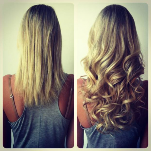 Great Lengths Hair Extensions Before and After'