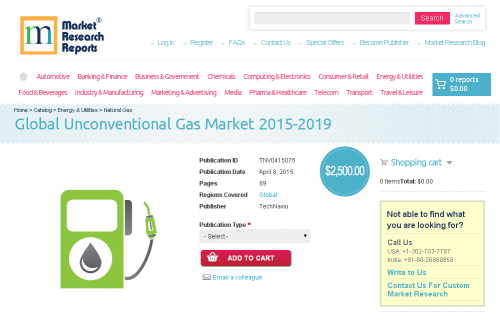 Global Unconventional Gas Market 2015-2019'