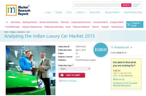 Analyzing the Indian Luxury Car Market 2015'