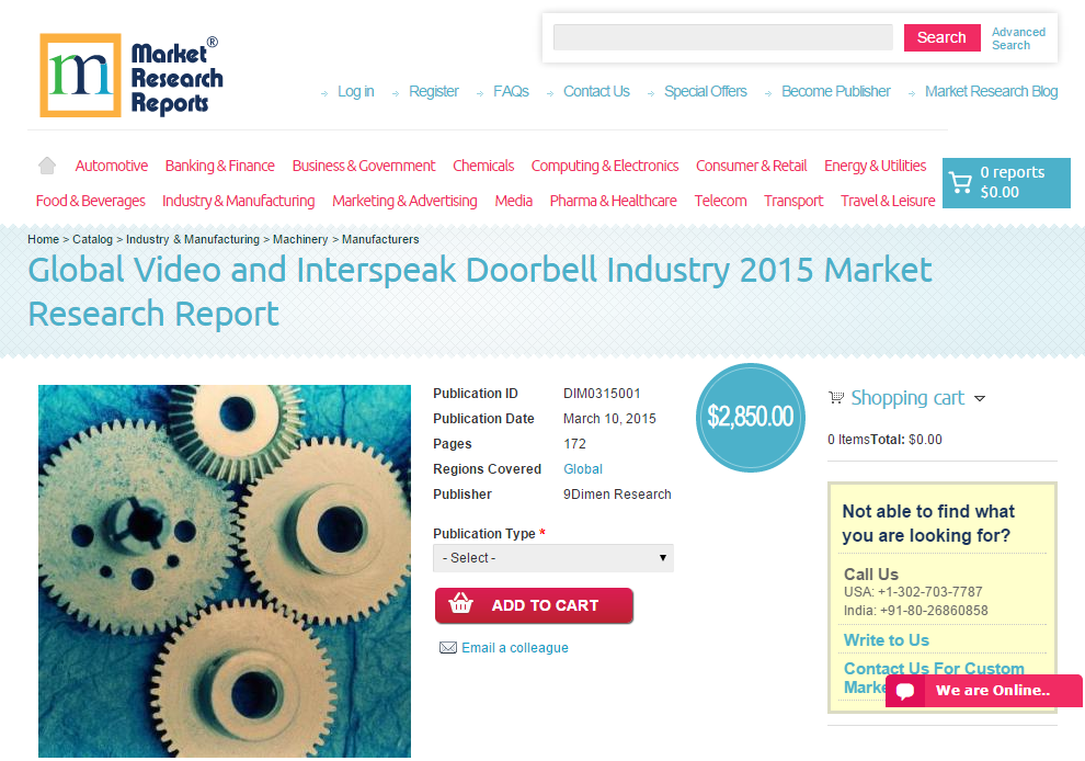 Global Video and Interspeak Doorbell Industry 2015