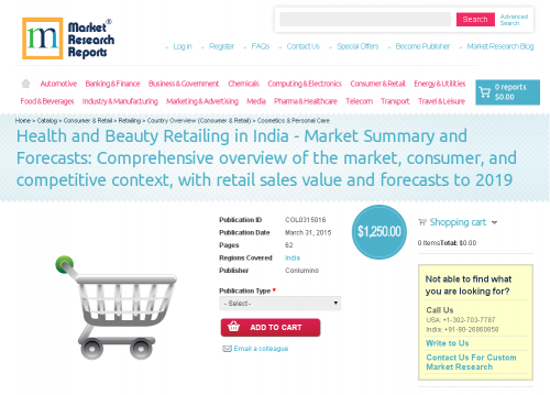 Health and Beauty Retailing in India'