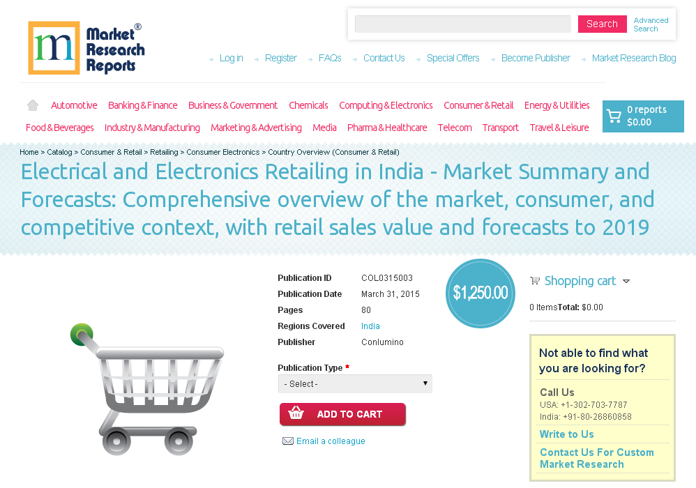 Electrical and Electronics Retailing in India