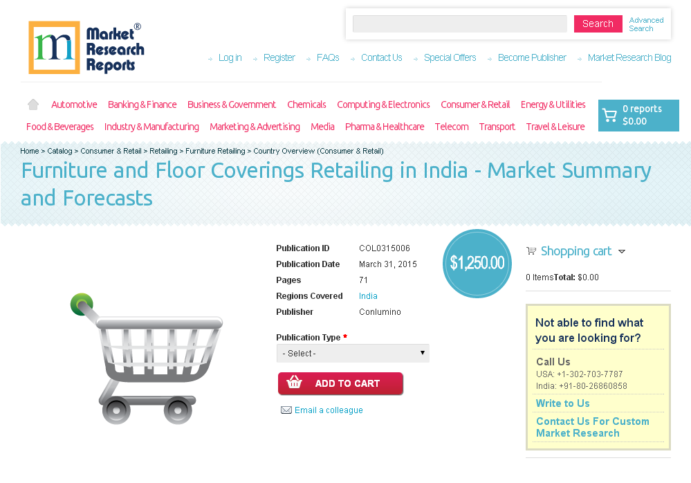 Furniture and Floor Coverings Retailing in India