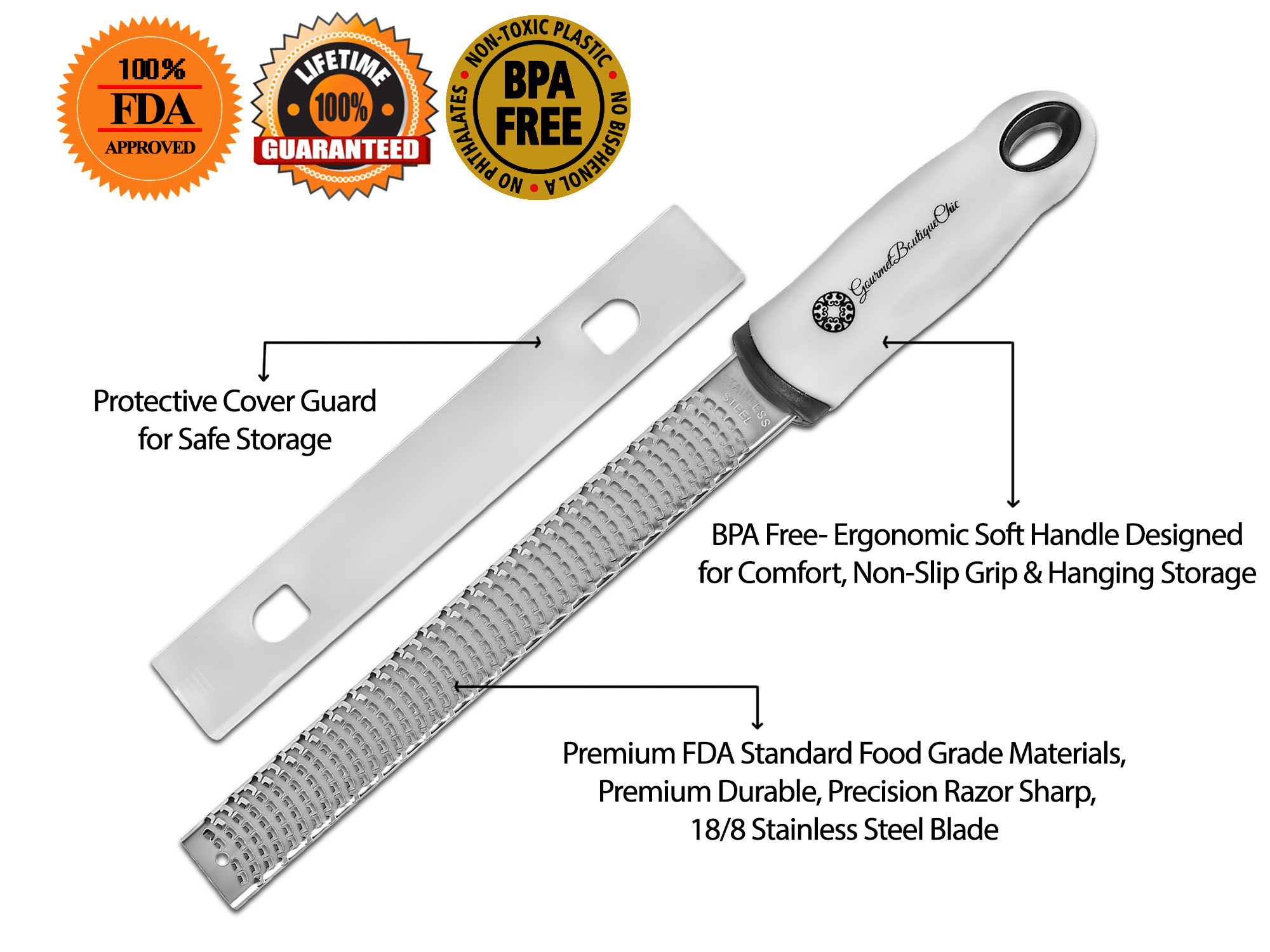 Gourmet Boutique Chic Professional Hand Zester 3