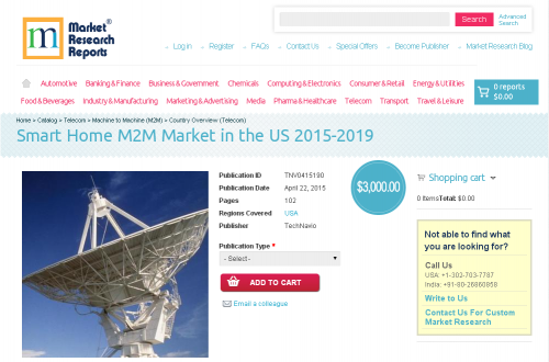 Smart Home M2M Market in the US 2015-2019'