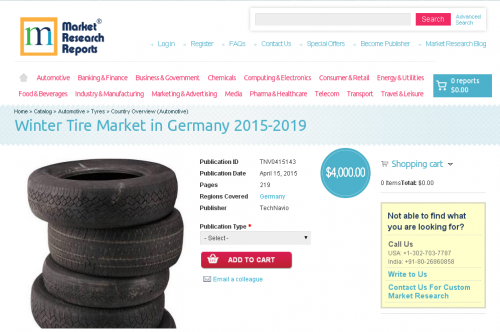 Winter Tire Market in Germany 2015-2019'