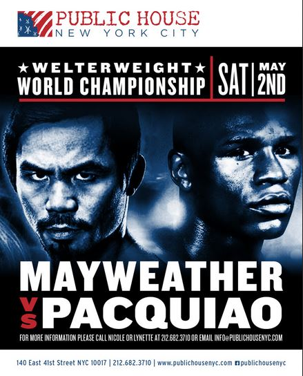 May 2nd Floyd Mayweather, Jr. vs. Manny Pacquiao fight'