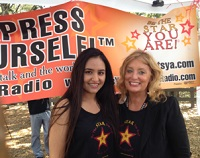 Cynthia Brian with EY Host