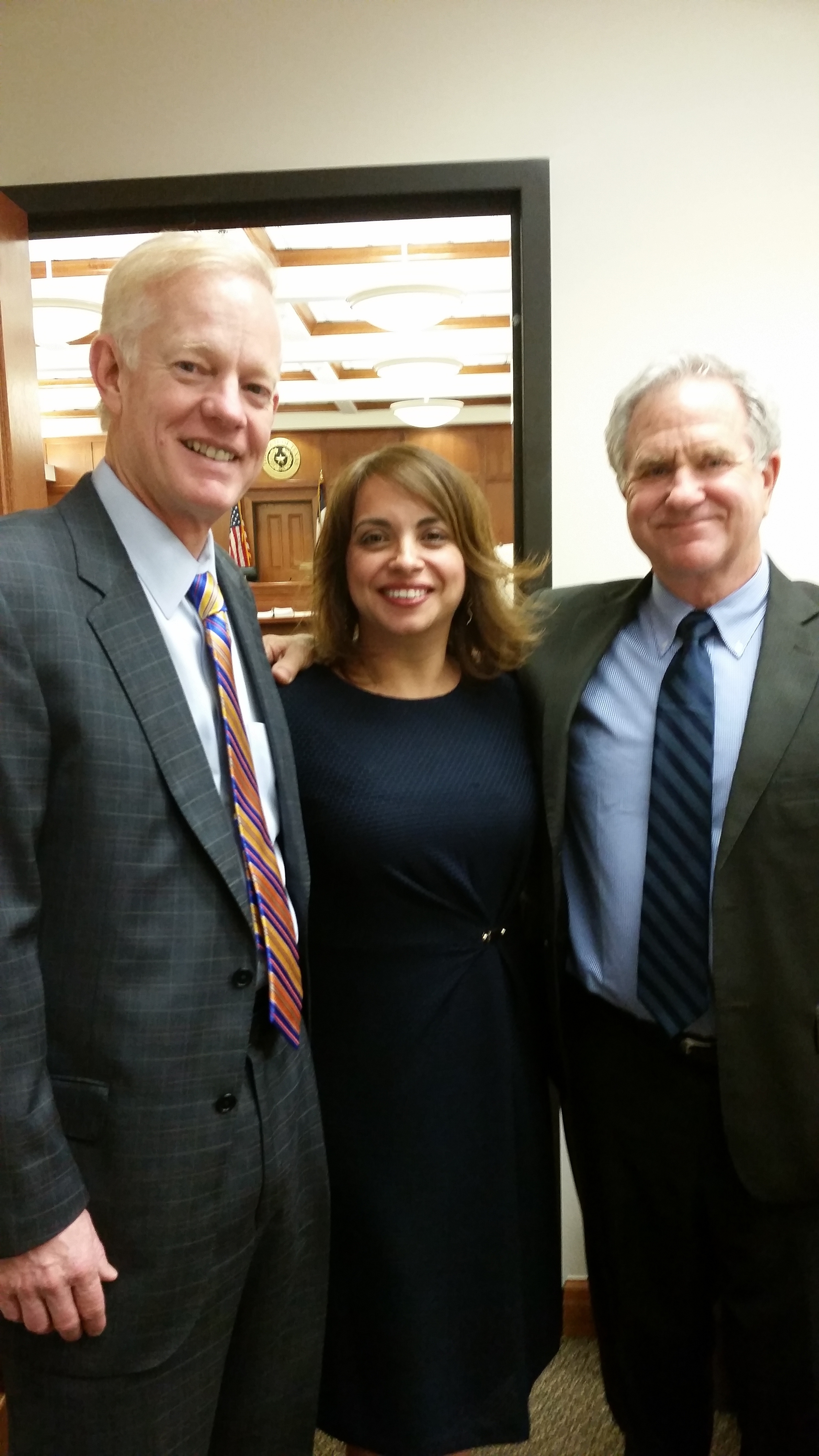 Cynthia Huerta, Reed Morgan and David Glenn