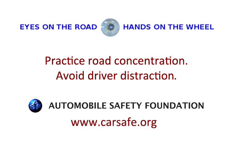 Eyes on the Road/Hands on the Wheel'