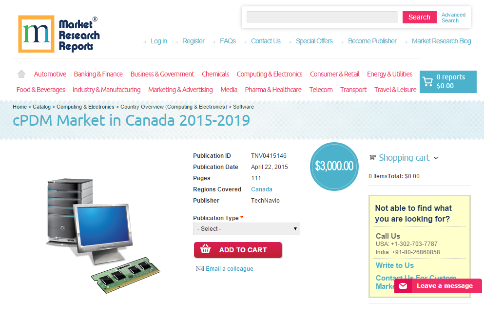 cPDM Market in Canada 2015 - 2019