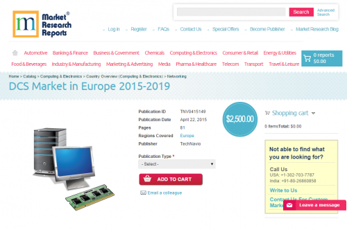 DCS Market in Europe 2015 - 2019'