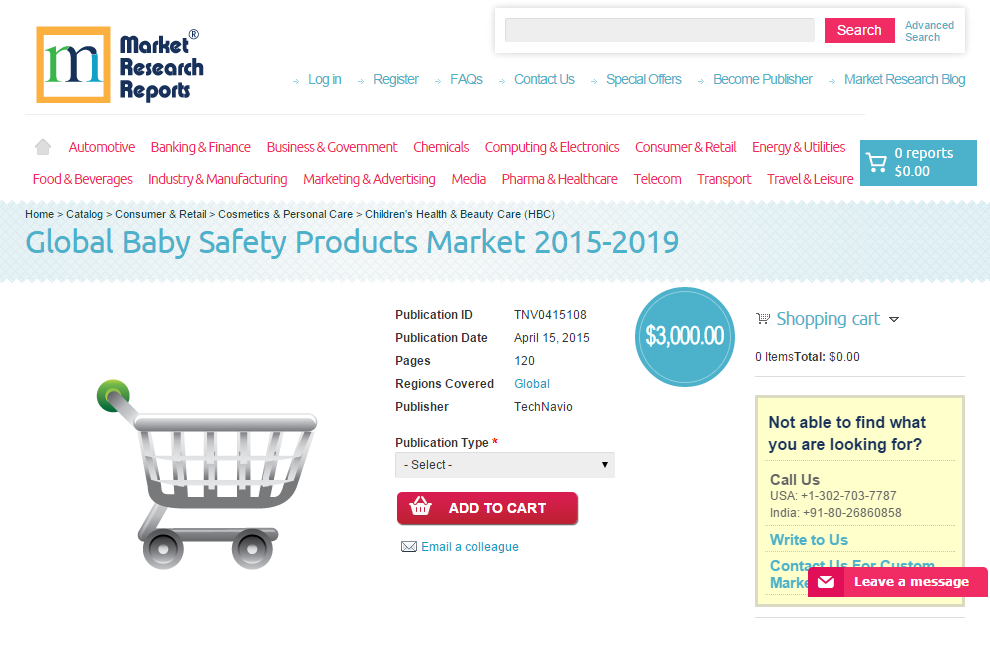 Global Baby Safety Products Market 2015 - 2019'