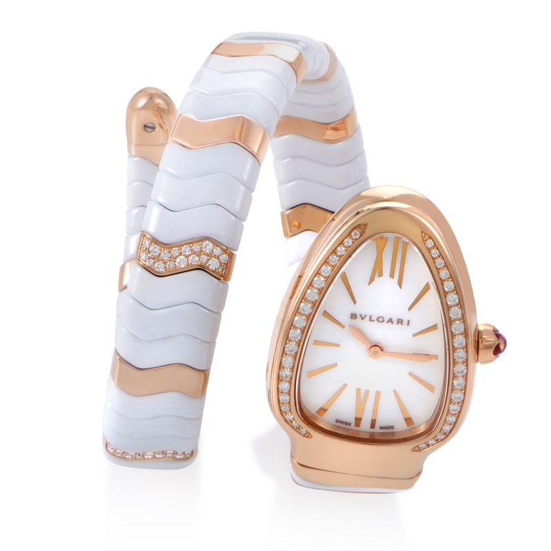 The Serpenti Spiga One Twirl ladies&rsquo; watch by Bvlg