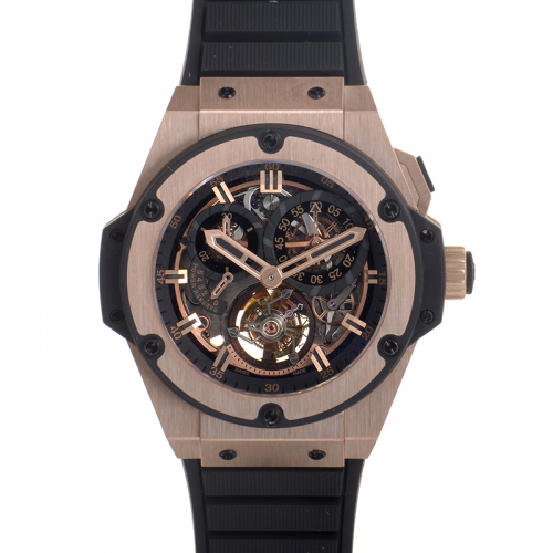 The limited edition King Power Gold Tourbillion by Hublot'