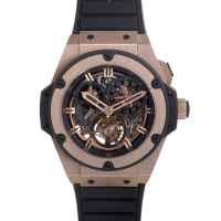 The limited edition King Power Gold Tourbillion by Hublot