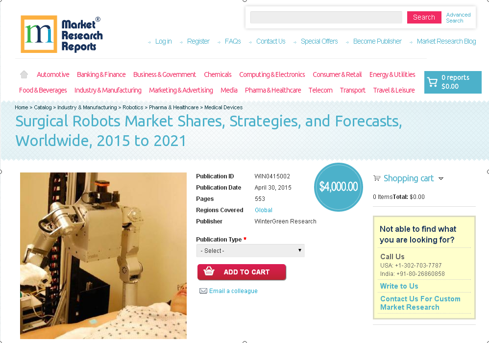 Surgical Robots Market Shares, Strategies, and Forecasts