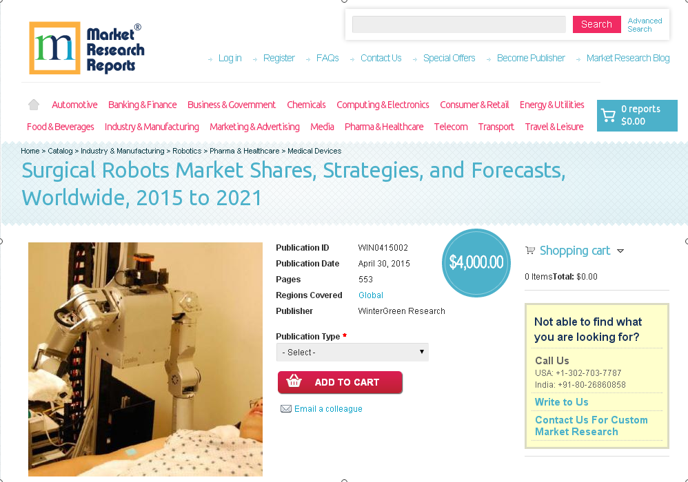 Surgical Robots Market Shares, Strategies, and Forecasts'