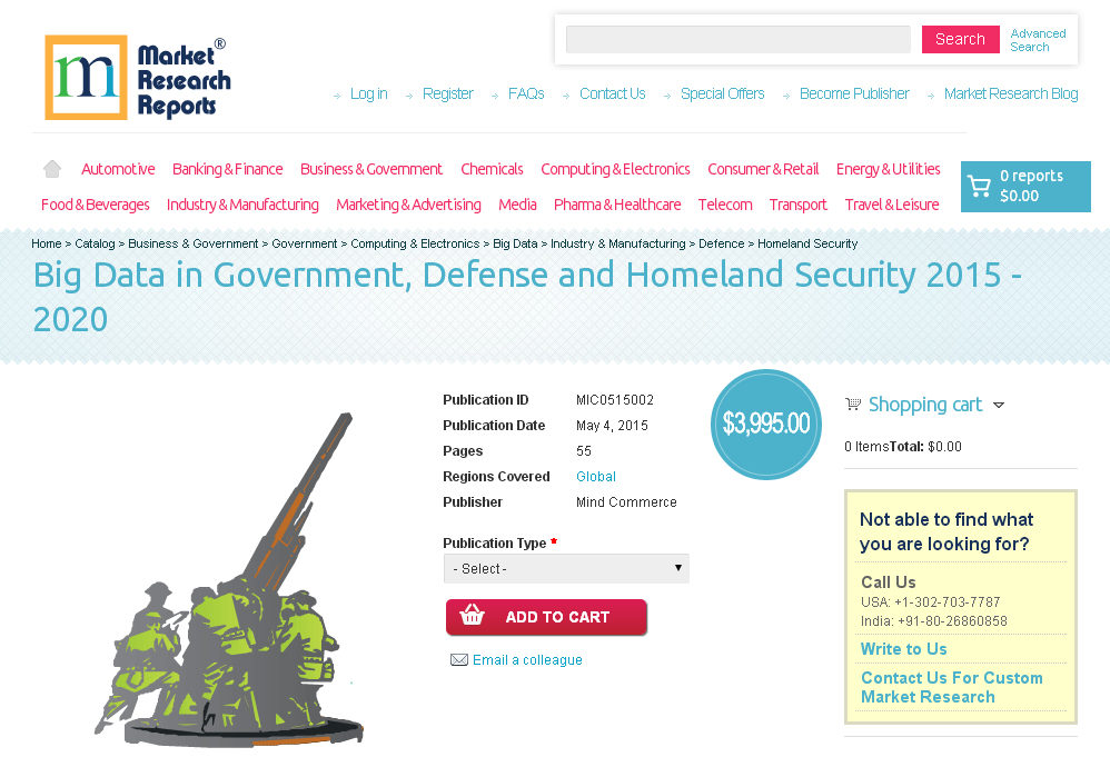 Big Data in Government, Defense and Homeland Security 2015