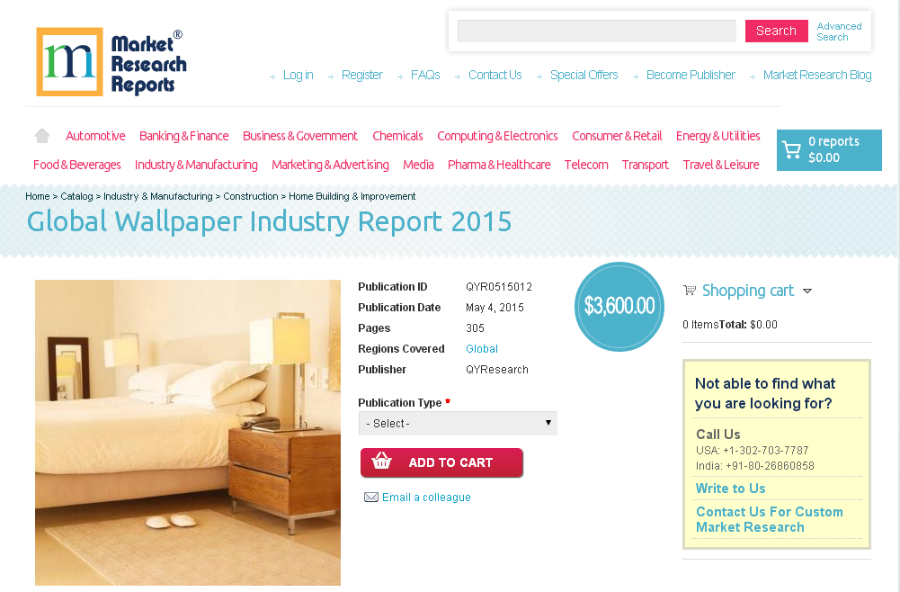 Global Wallpaper Industry Report 2015'