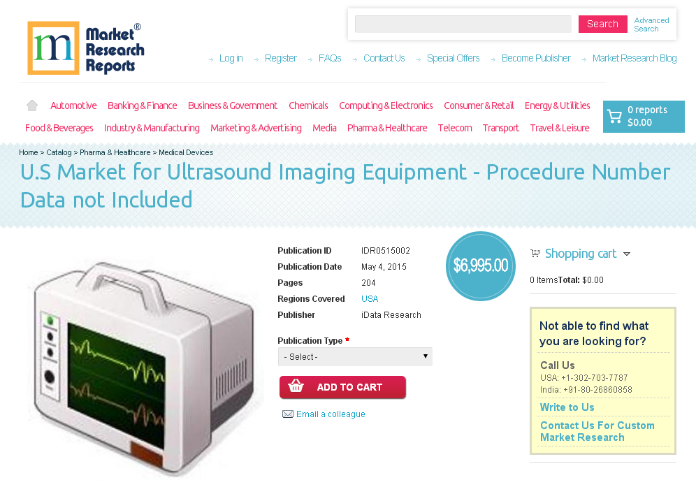 U.S Market for Ultrasound Imaging Equipment