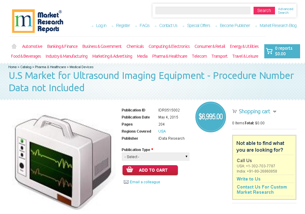 U.S Market for Ultrasound Imaging Equipment'